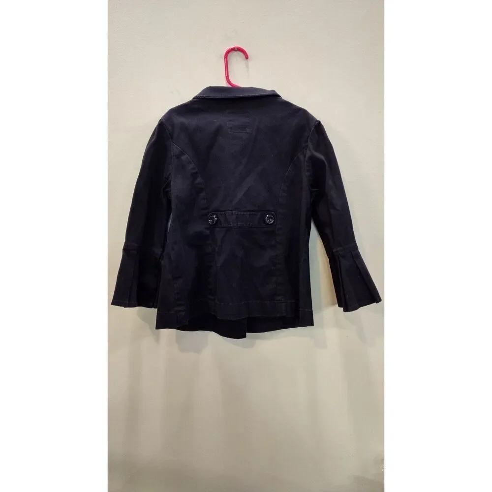 Old Navy Navy Blue double button textured‎ Pettie Coat